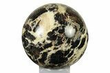 Polished Black Opal Sphere - Madagascar #250801-1